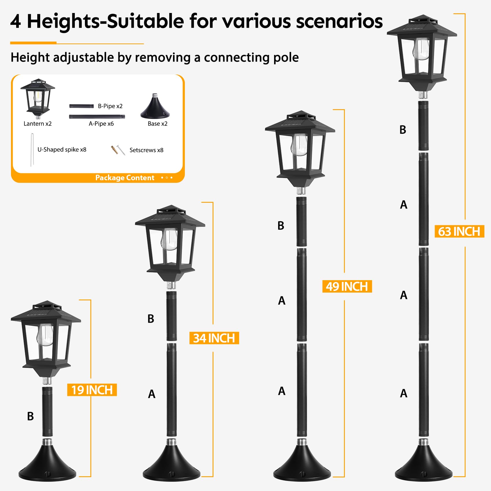 Lampada da pavimento a LED solare impermeabile per decorazione da giardino all'aperto con luce calda