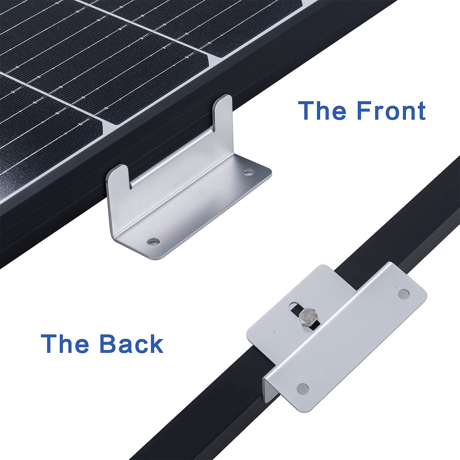 Angolo da 0 a 90° Staffe di montaggio inclinabili regolabili Fino a 100 180 200 W Pannello singolo con gambe inclinabili pieghevoli 