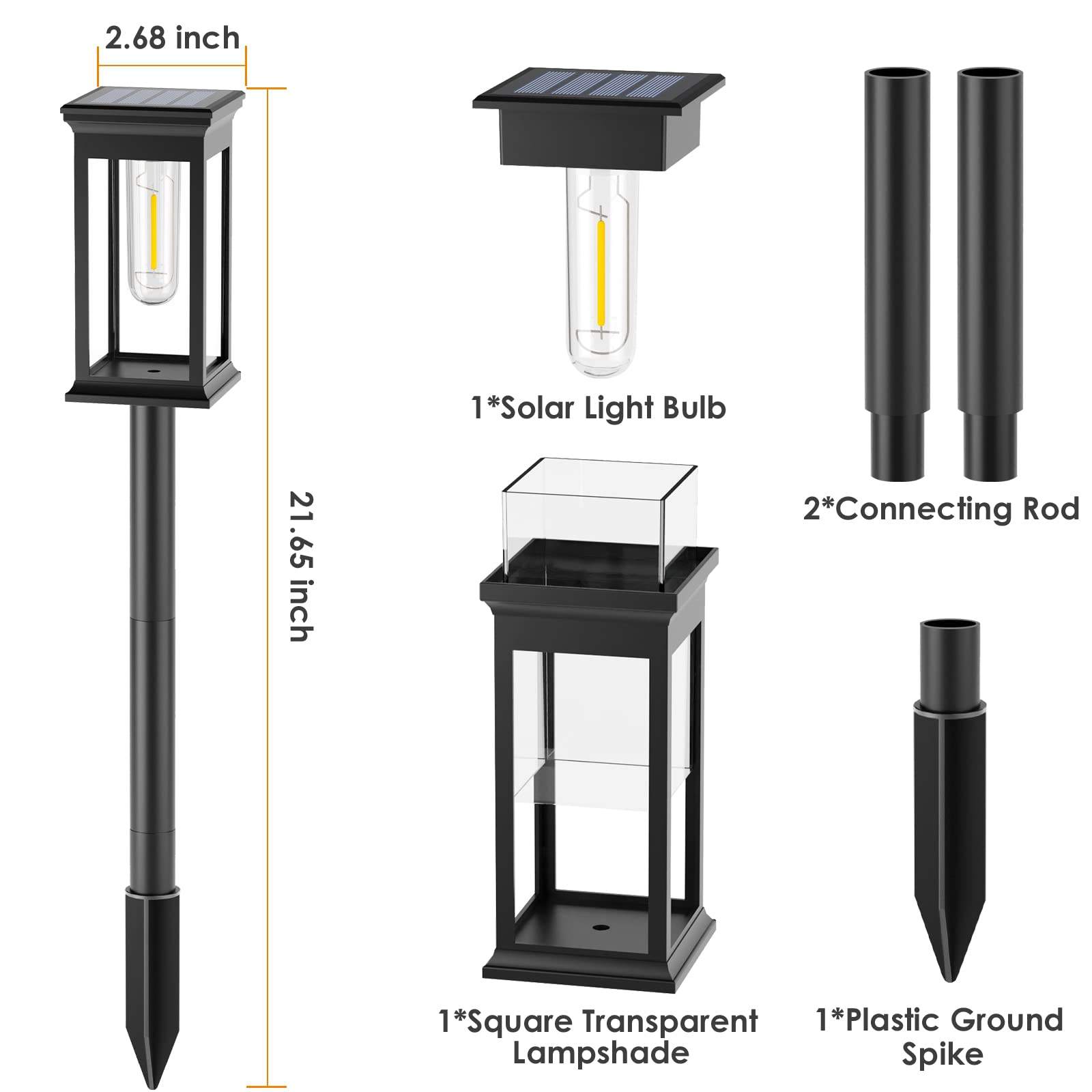 Lampada solare IP65 per giardino esterno impermeabile per decorazione del prato, per passaggio pedonale