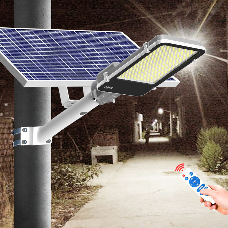 Lampada solare per pannello solare telecomandato ad alta potenza da 100 W 300 W 400 W 600 W per esterni impermeabili da giardino 